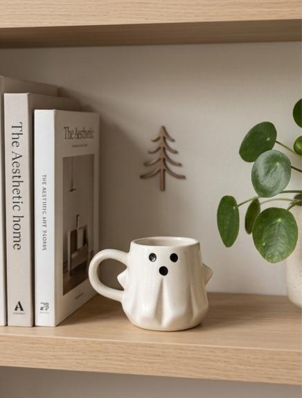 The Little Ghost Ceramic Mug by Jasper & Pine Co.