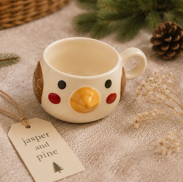 The Little Owl Ceramic Mug by Jasper & Pine Co.