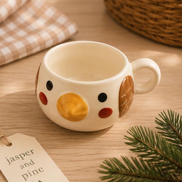 The Little Owl Ceramic Mug by Jasper & Pine Co.
