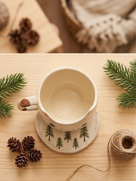 The Whimsical Cat Ceramic Latte Mug by Jasper & Pine Co.