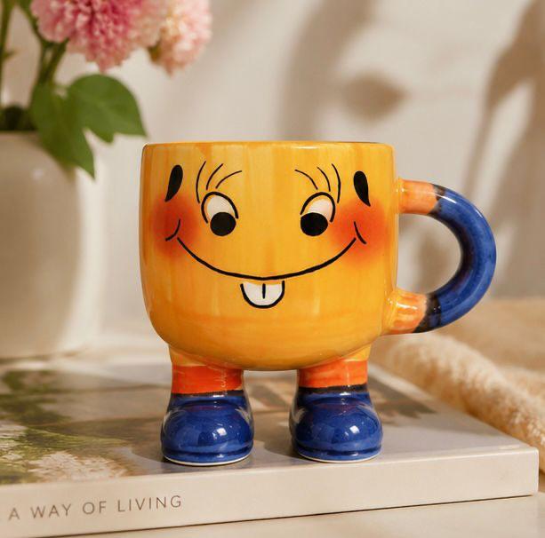 Jasper & Pine Happy Hopper Mug | Handcrafted Playful Ceramic Coffee Cup