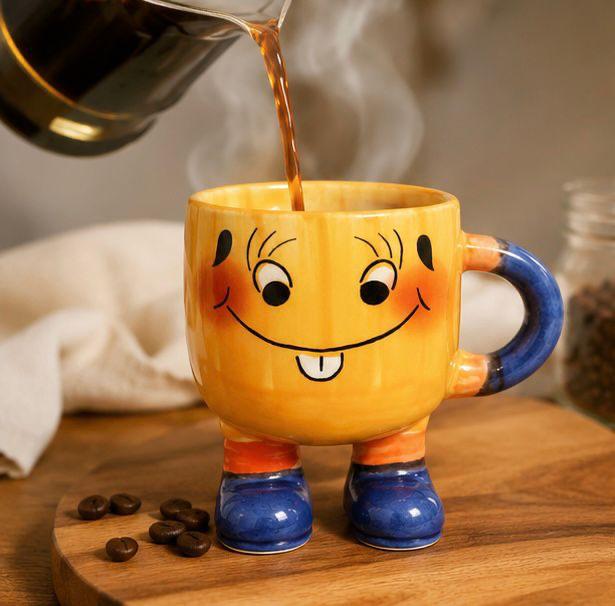 Jasper & Pine Happy Hopper Mug | Handcrafted Playful Ceramic Coffee Cup