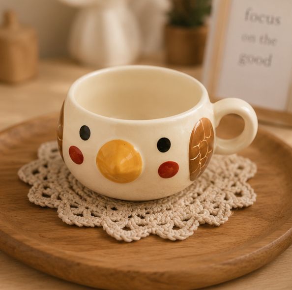 The Little Owl Ceramic Mug by Jasper & Pine Co.